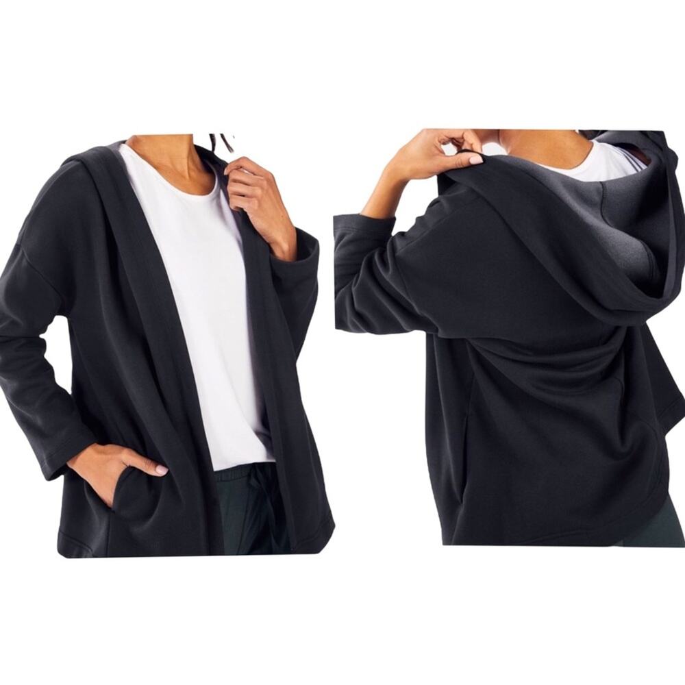 Fabletics Vanessa Hooded Cardigan jacket fleece soft with pockets Small